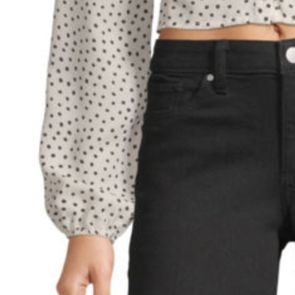 Society & Stitch Sweetheart Cropped Dot Blouse M - Picture 4 of 16